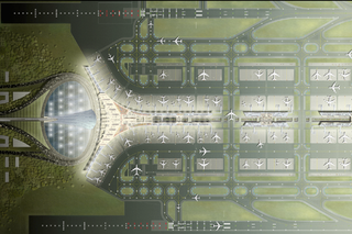 Illustration for article titled Beijing Airport's Olympic Terminal Looks Like UFO Mothership
